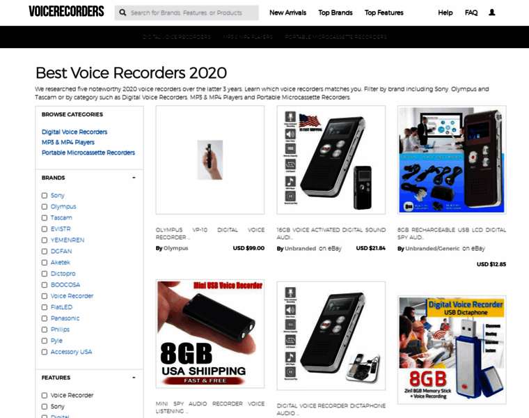 Voicerecorders.biz thumbnail