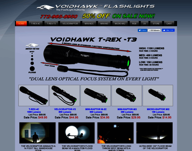 Voidhawkflashlights.com thumbnail