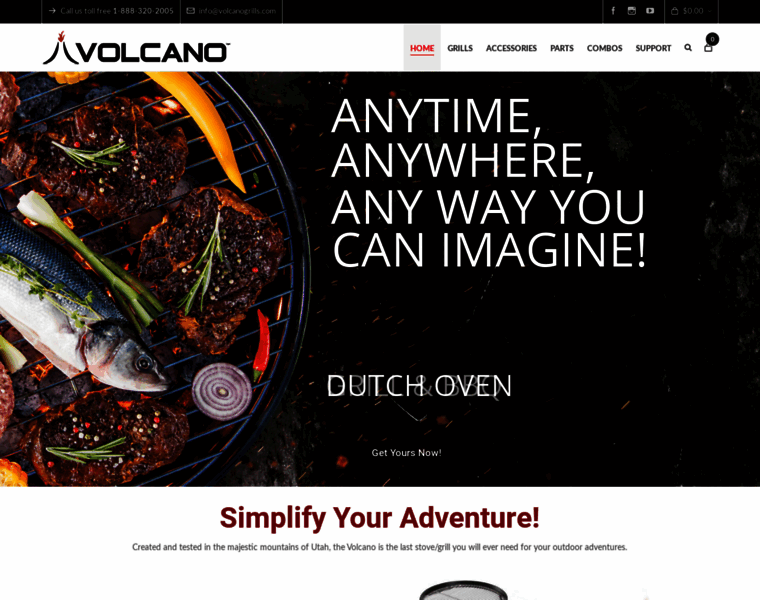 Volcanogrills.com thumbnail