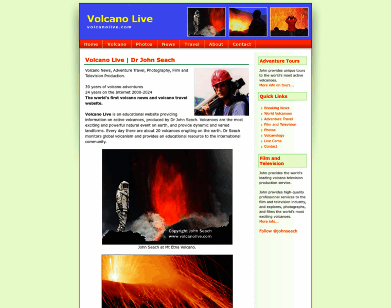 Volcanolive.com thumbnail
