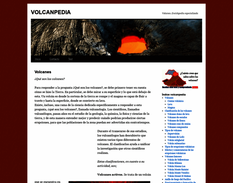 Volcanpedia.com thumbnail