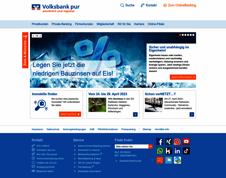 Volksbank-pforzheim.com thumbnail