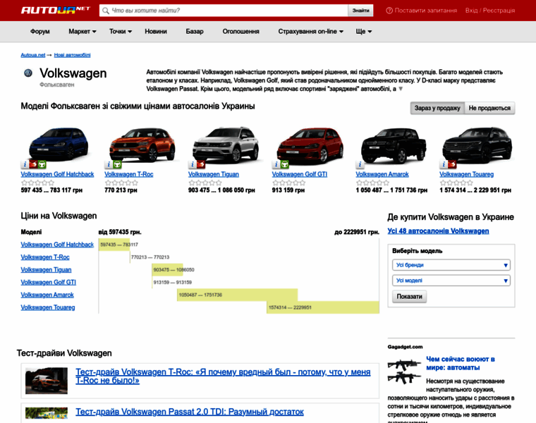 Volkswagen.autoua.net thumbnail