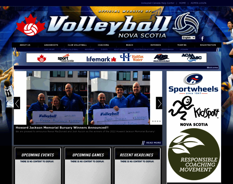 Volleyballnovascotia.ca thumbnail