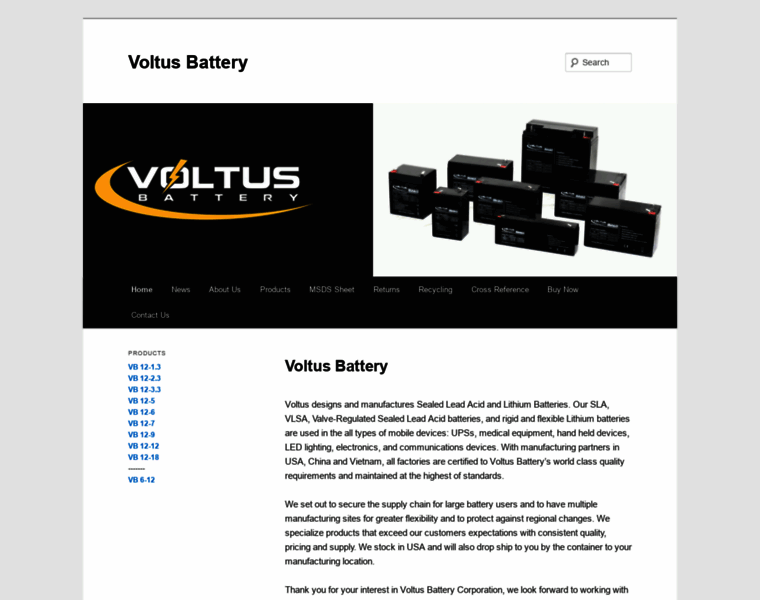 Voltusbattery.com thumbnail
