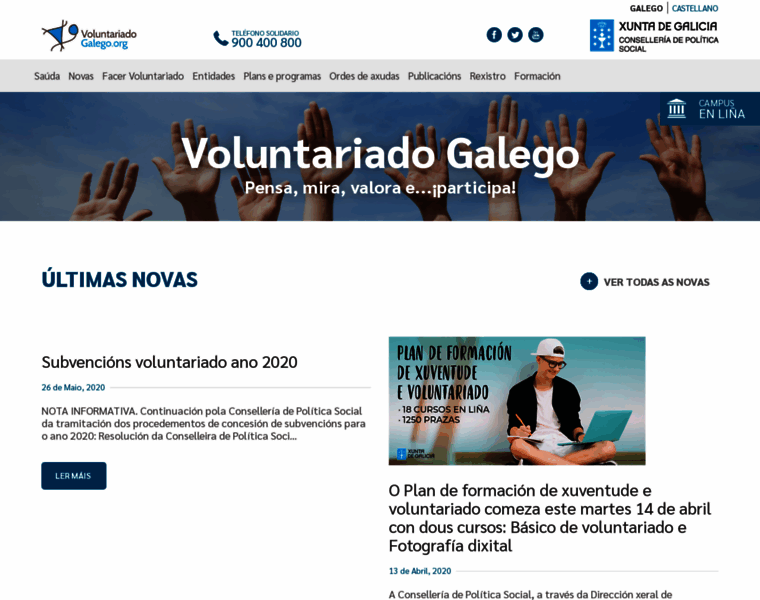 Voluntariadogalego.org thumbnail