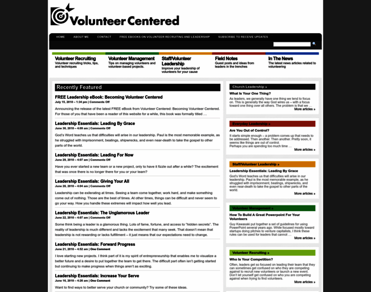Volunteercentered.com thumbnail
