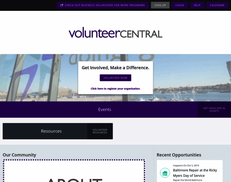 Volunteercentral.net thumbnail