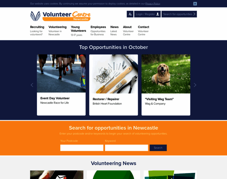 Volunteercentrenewcastle.org.uk thumbnail