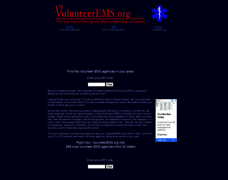 Volunteerems.org thumbnail