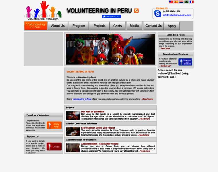 Volunteering-peru.com thumbnail