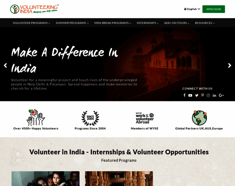 Volunteeringindia.com thumbnail