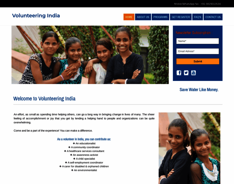 Volunteeringindia.in thumbnail