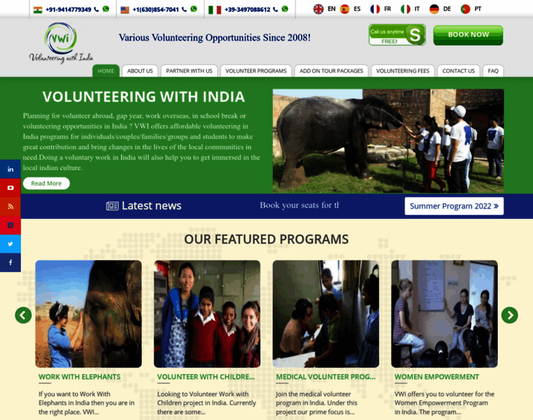 Volunteeringwithindia.org thumbnail