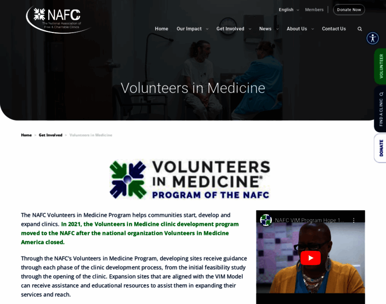 Volunteersinmedicine.org thumbnail