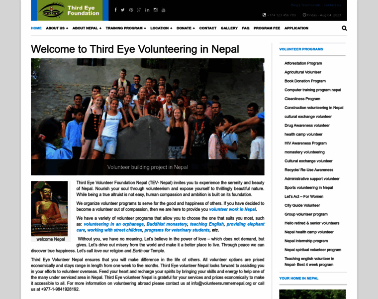 Volunteersummernepal.org thumbnail