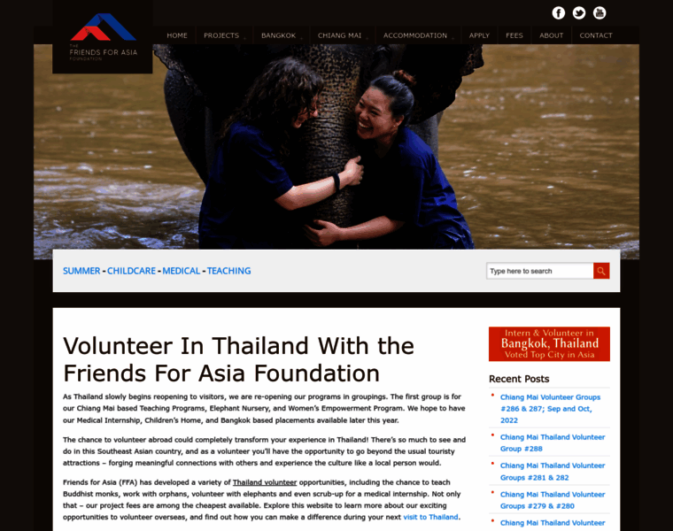 Volunteerthailand.org thumbnail