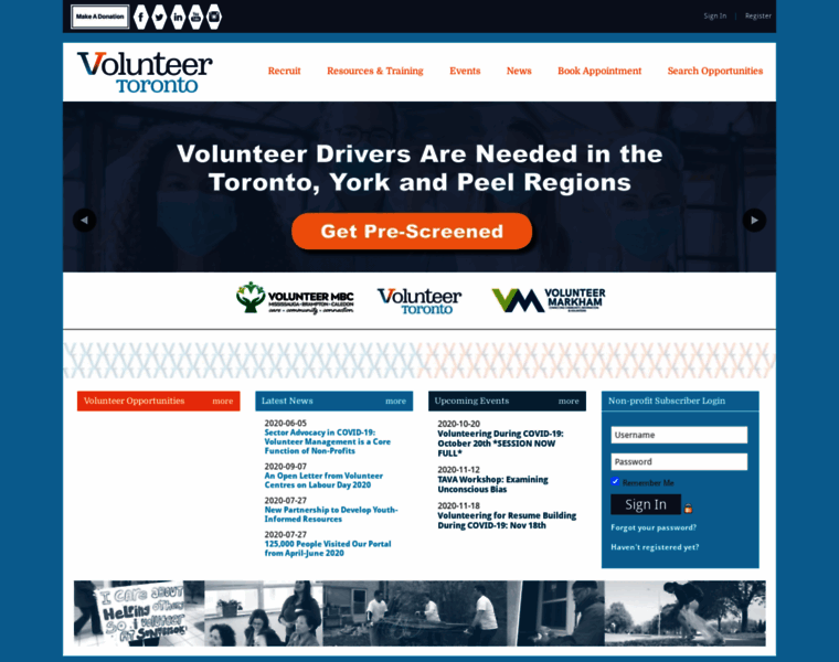Volunteertoronto.ca thumbnail
