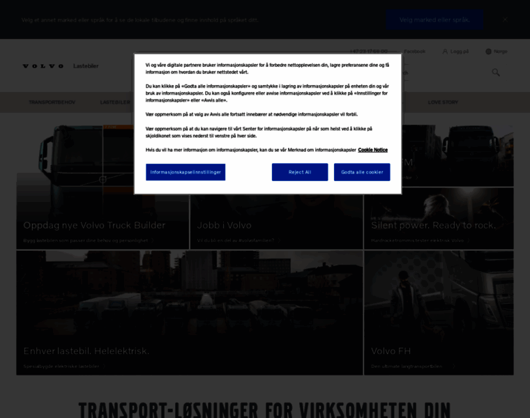 Volvotrucks.no thumbnail