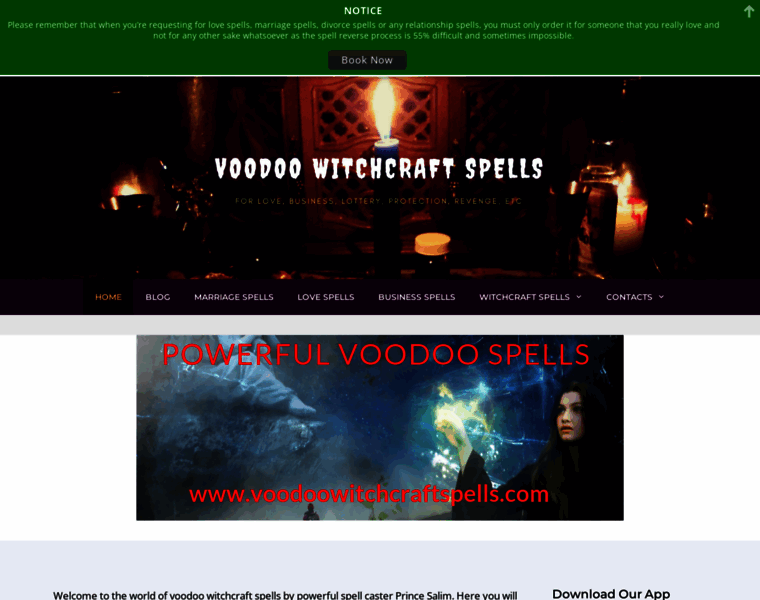 Voodoowitchcraftspells.com thumbnail