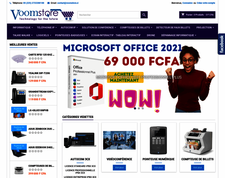 voomstore.ci at WI. Magasin de Matériels Informatiques & électriques ☎️ ...