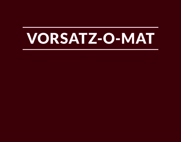 Vorsatzomat.ch thumbnail