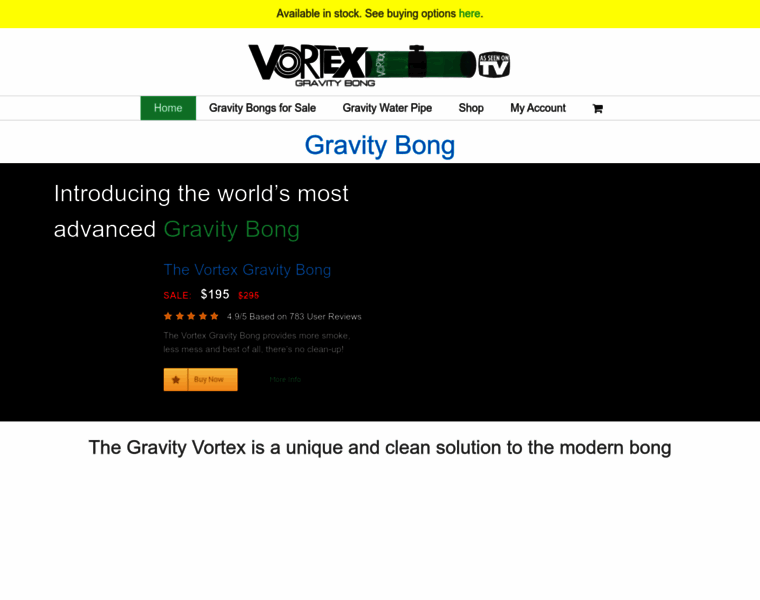 Vortexgravitybong.com thumbnail