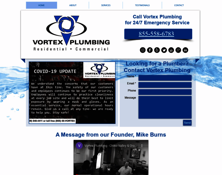 Vortexplumbing.com thumbnail