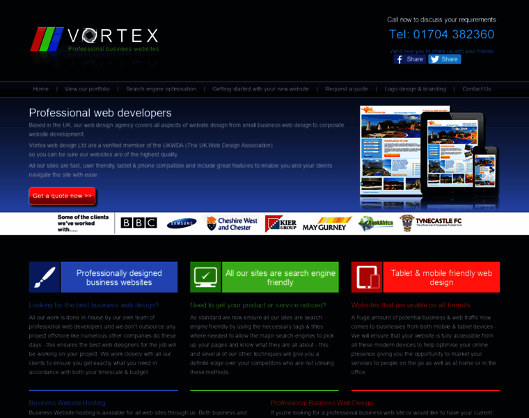 Vortexwebdesign.co.uk thumbnail