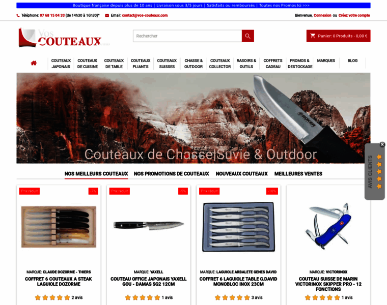 Vos-couteaux.com thumbnail