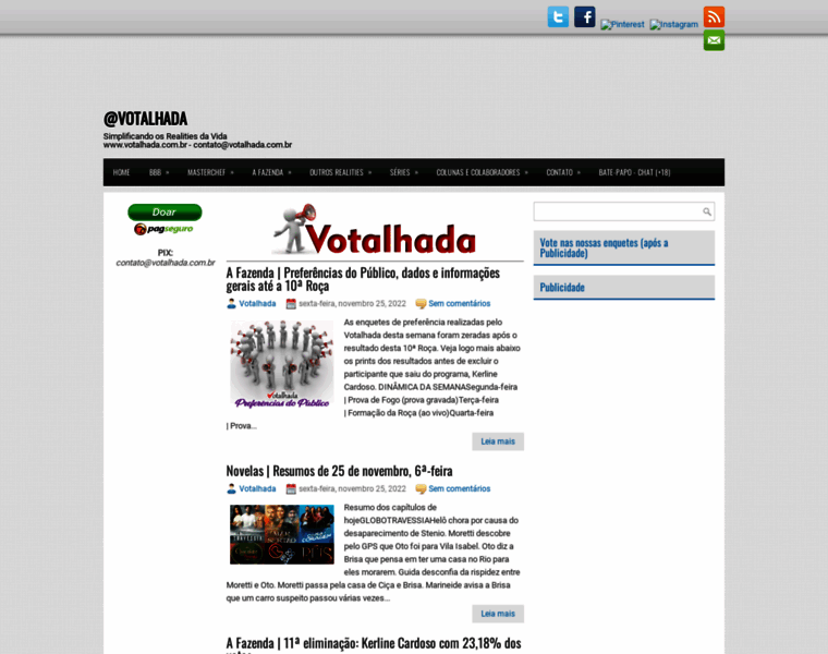 Votalhada.com.br thumbnail