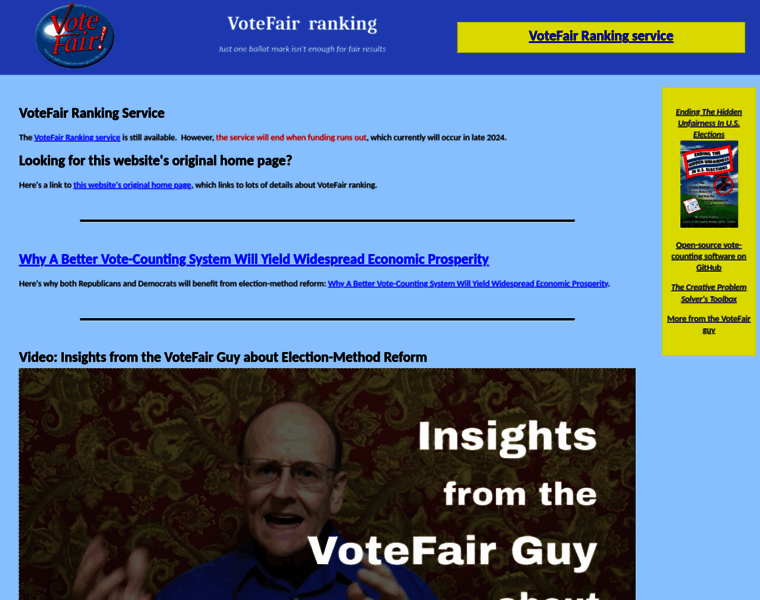 Votefair.org thumbnail