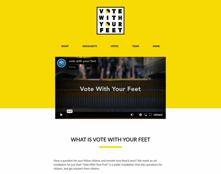Votewithyourfeet.org thumbnail