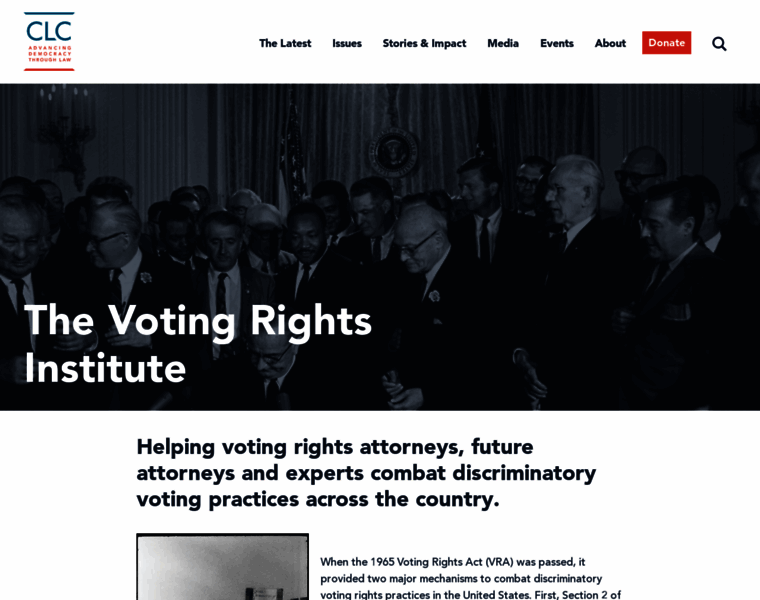 Votingrightsinstitute.org thumbnail