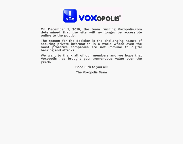 Voxopolis.com thumbnail
