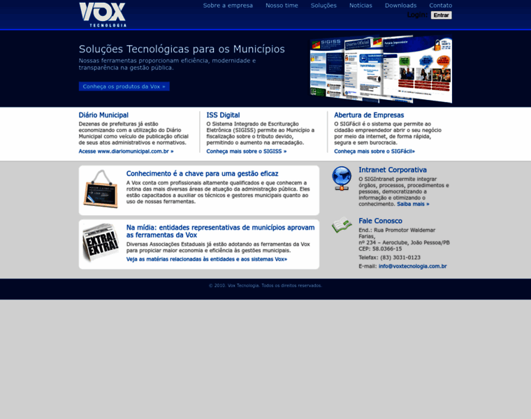 Voxtecnologia.com.br thumbnail