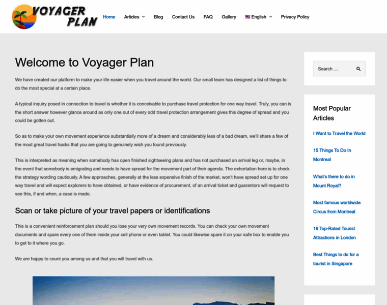 Voyagerplan.com thumbnail