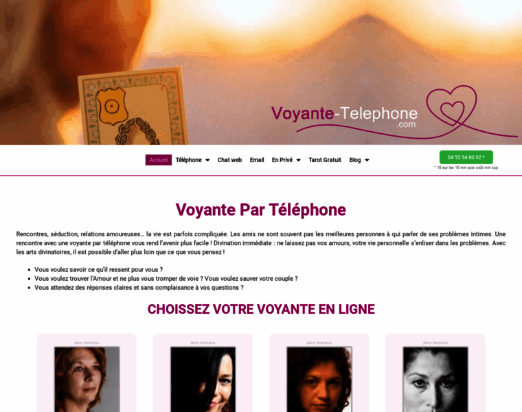 Voyante-telephone.com thumbnail