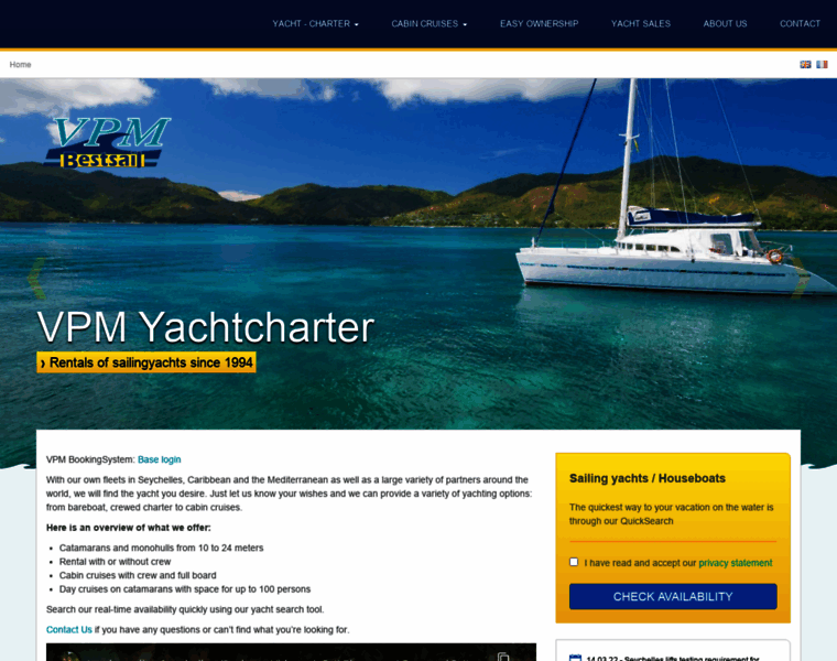 Vpm-yachtcharter.com thumbnail