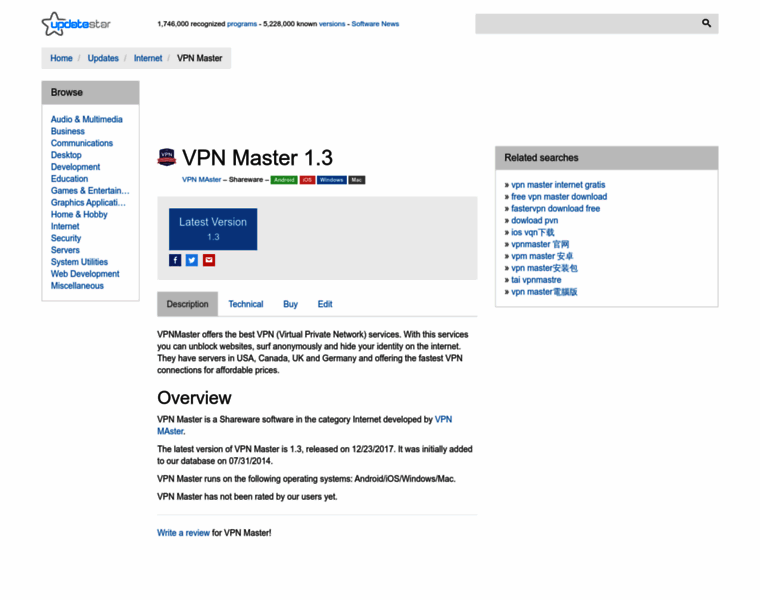 Vpn-master.updatestar.com thumbnail