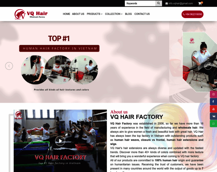 Vqhair.com thumbnail