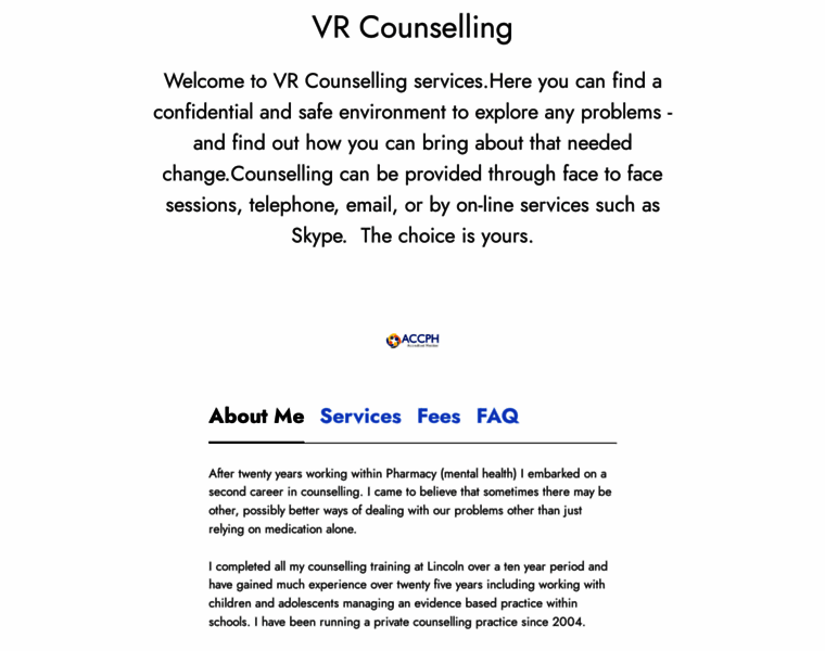 Vrcounselling.co.uk thumbnail