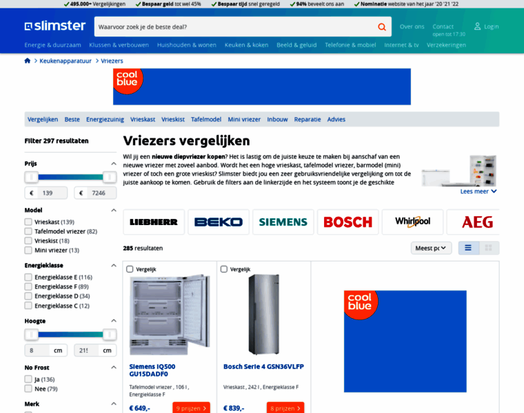 Vriezer.nl thumbnail