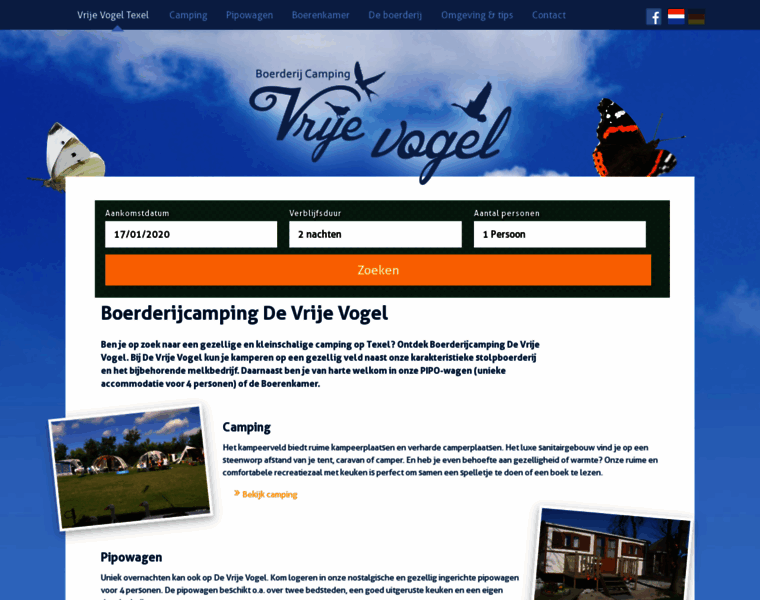 Vrijevogeltexel.nl thumbnail