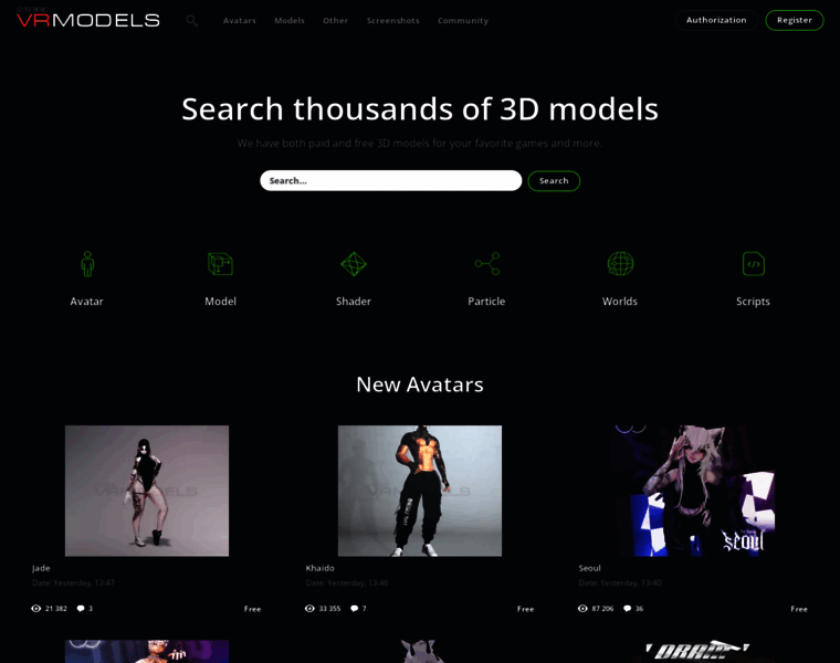 Vrmodels.store thumbnail