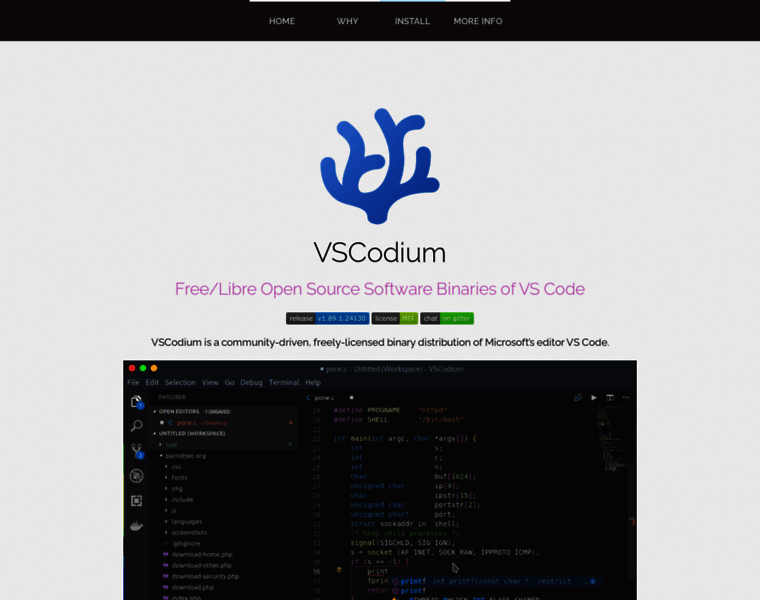 Vscodium.com thumbnail