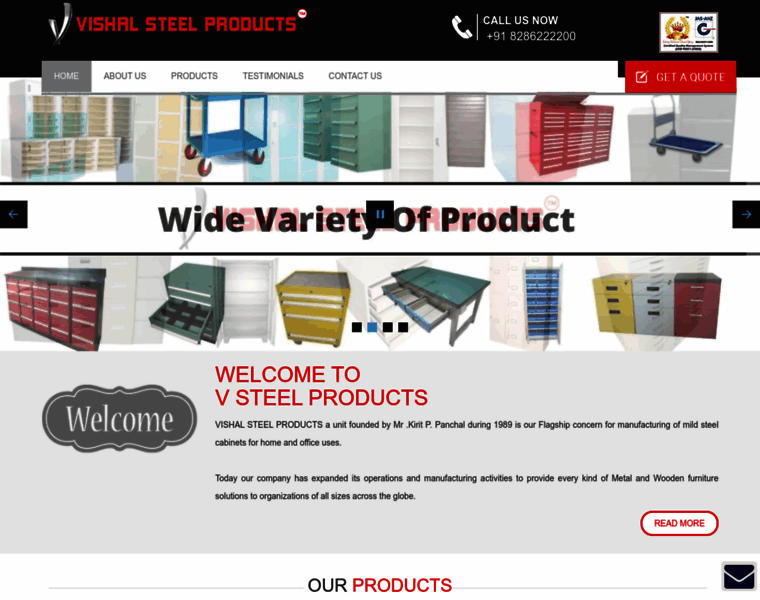 Vsteelproducts.com thumbnail