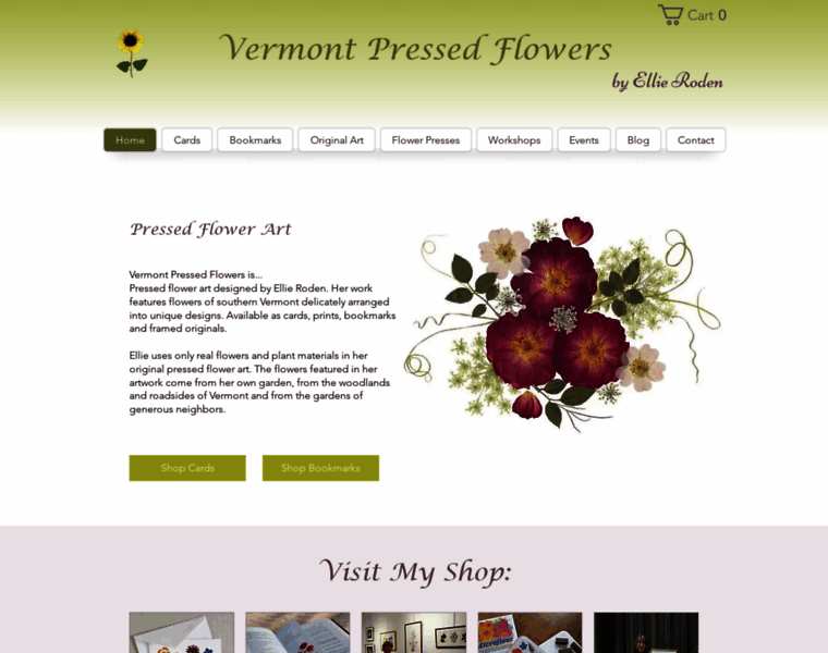 Vtpressedflowers.com thumbnail