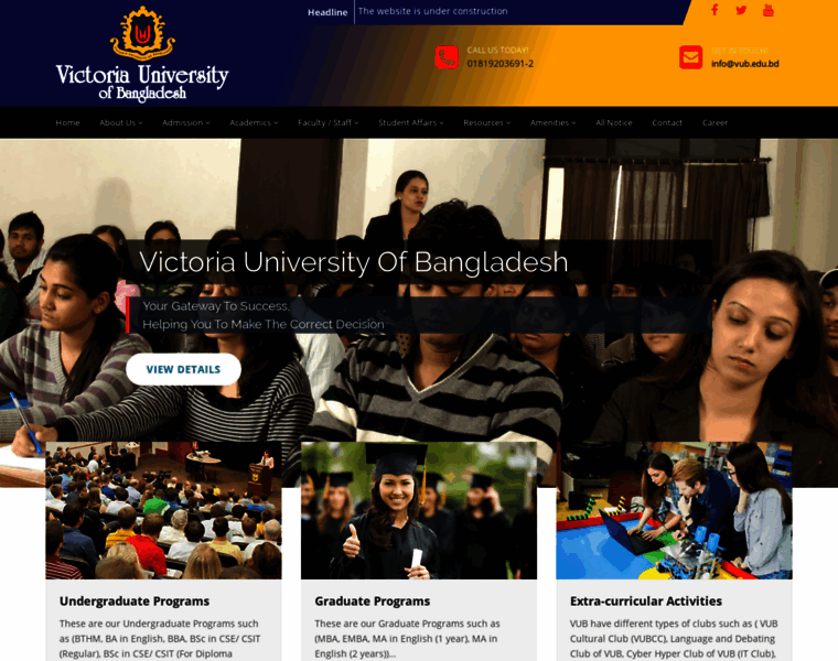Vub.edu.bd thumbnail