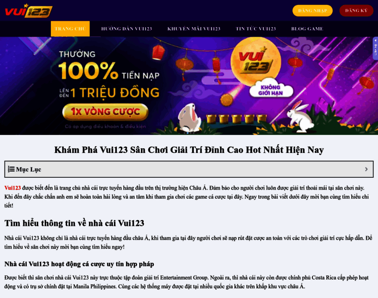 Vui123.page thumbnail
